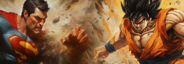 Obrazek dla Starcie Tytanów #2: Saiyanin vs Kryptończyk - Pozaziemski pojedynek w siłowaniu na rękę