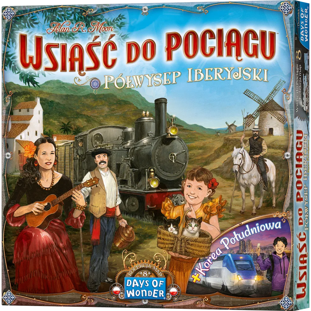Wsiąść do Pociągu: Kolekcja Map 8 – Półwysep Iberyjski i Korea Południowa
