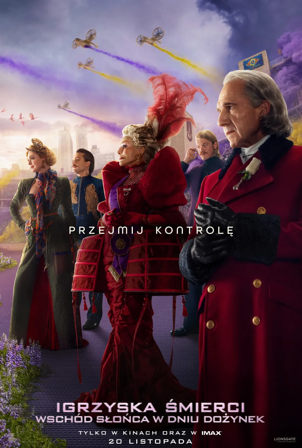 Polski plakat filmu Igrzyska śmierci: Wschód słońca w dniu dożynek