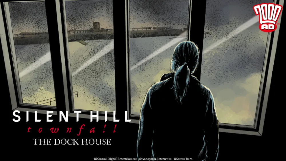 Grafika promująca komiks The Dock House z uniwersum Silent Hill: Townfall